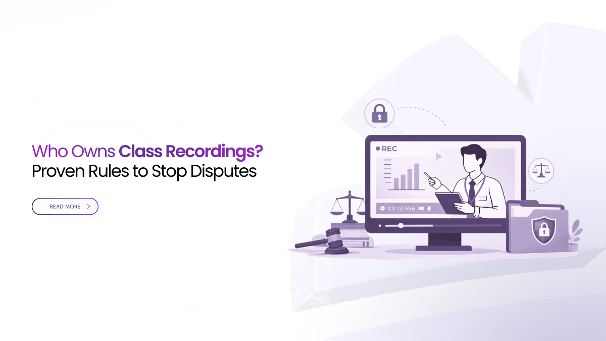 Who Owns Lecture Recordings? Proven Rules to Stop Disputes