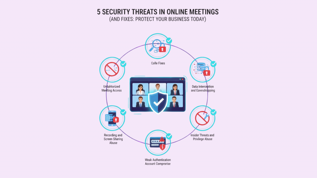 5 Security Threats in Video Conferencing (and Fixes): Protect Your Business Today blog video conferencing security therat